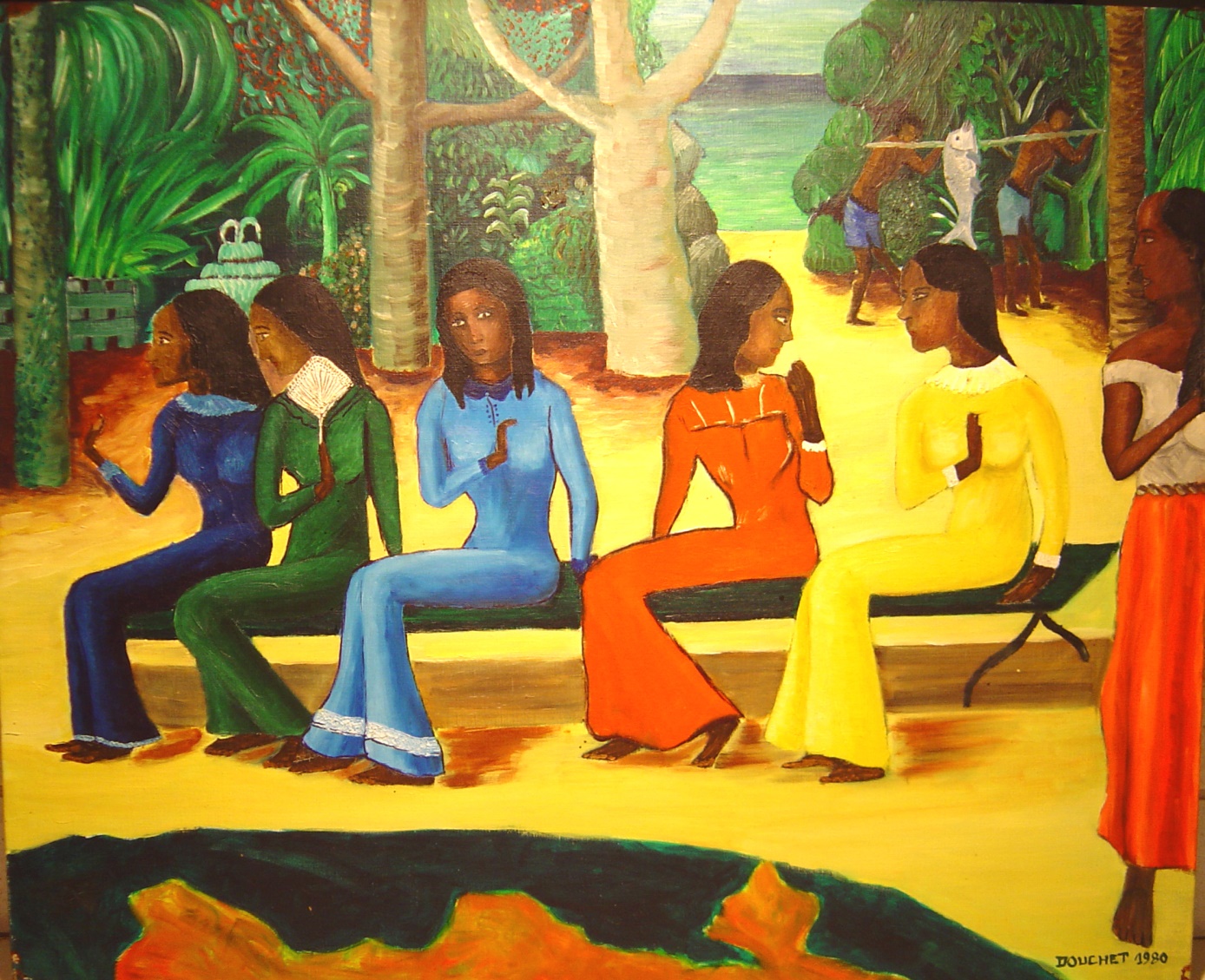F001 — Conversation au jardin tropical
