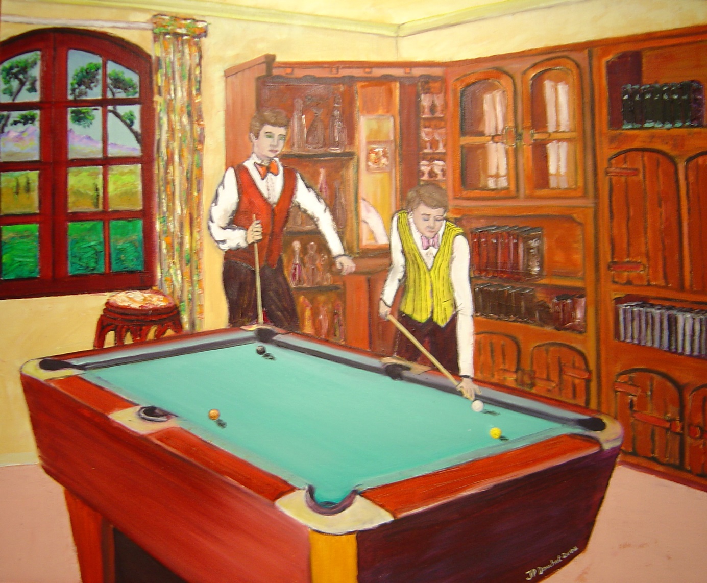 F022 — Partie de billard entre frères